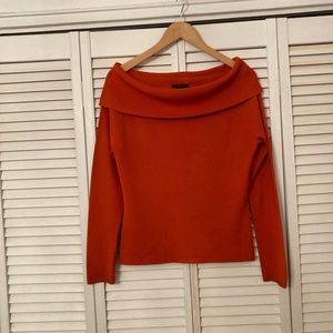Long sleeves off the shoulder sweater